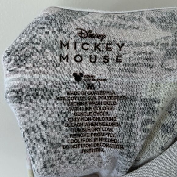 Disney Women's All Over Graphic Printed Top,Multi - Medium 18” PTP - Picture 3 of 4